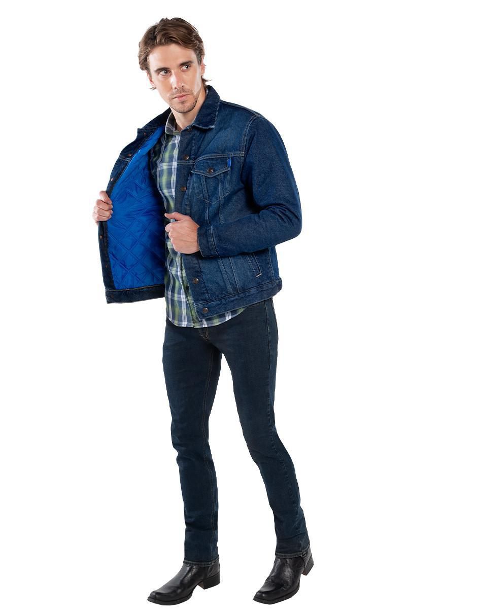 Chamarra casual Oggi Jeans con bolsillos para hombre