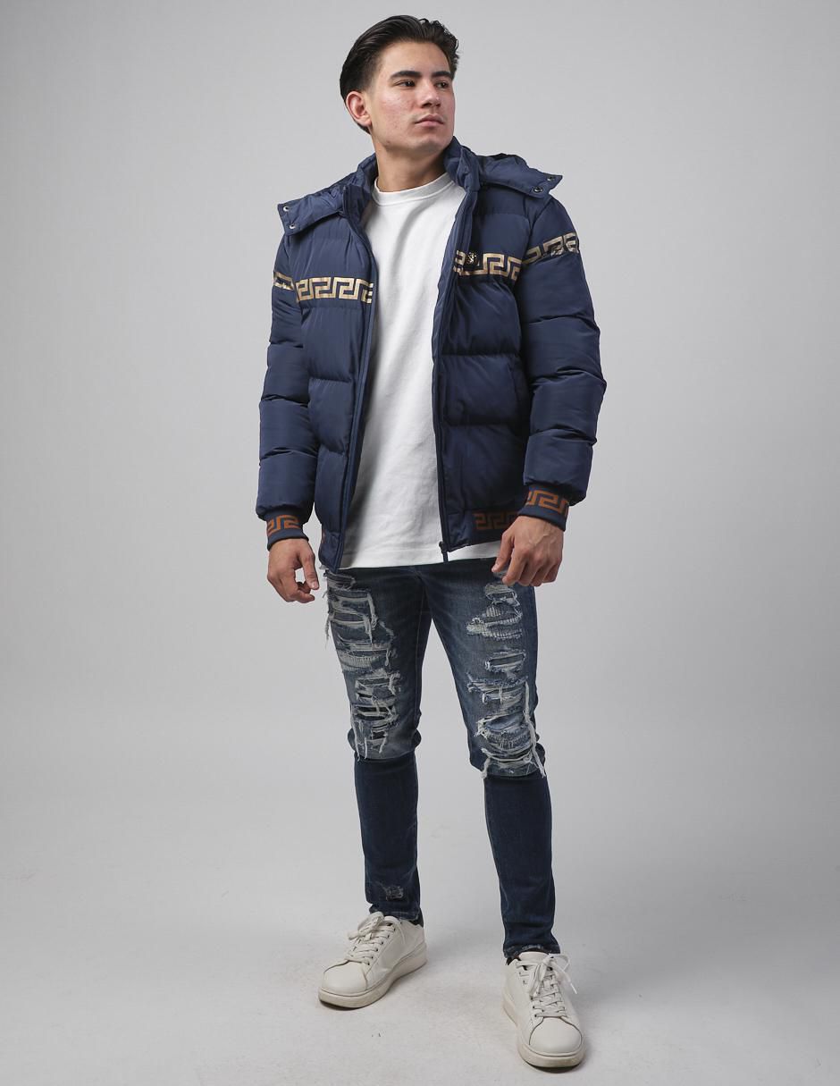 Chamarra casual Moderno con capucha para hombre
