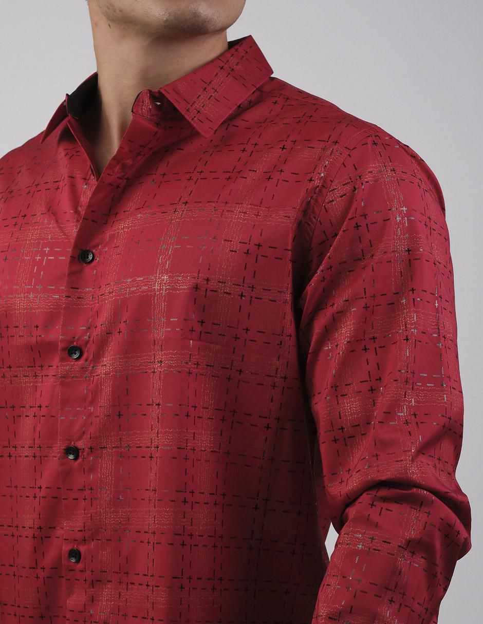 Camisa casual manga larga para hombre 4