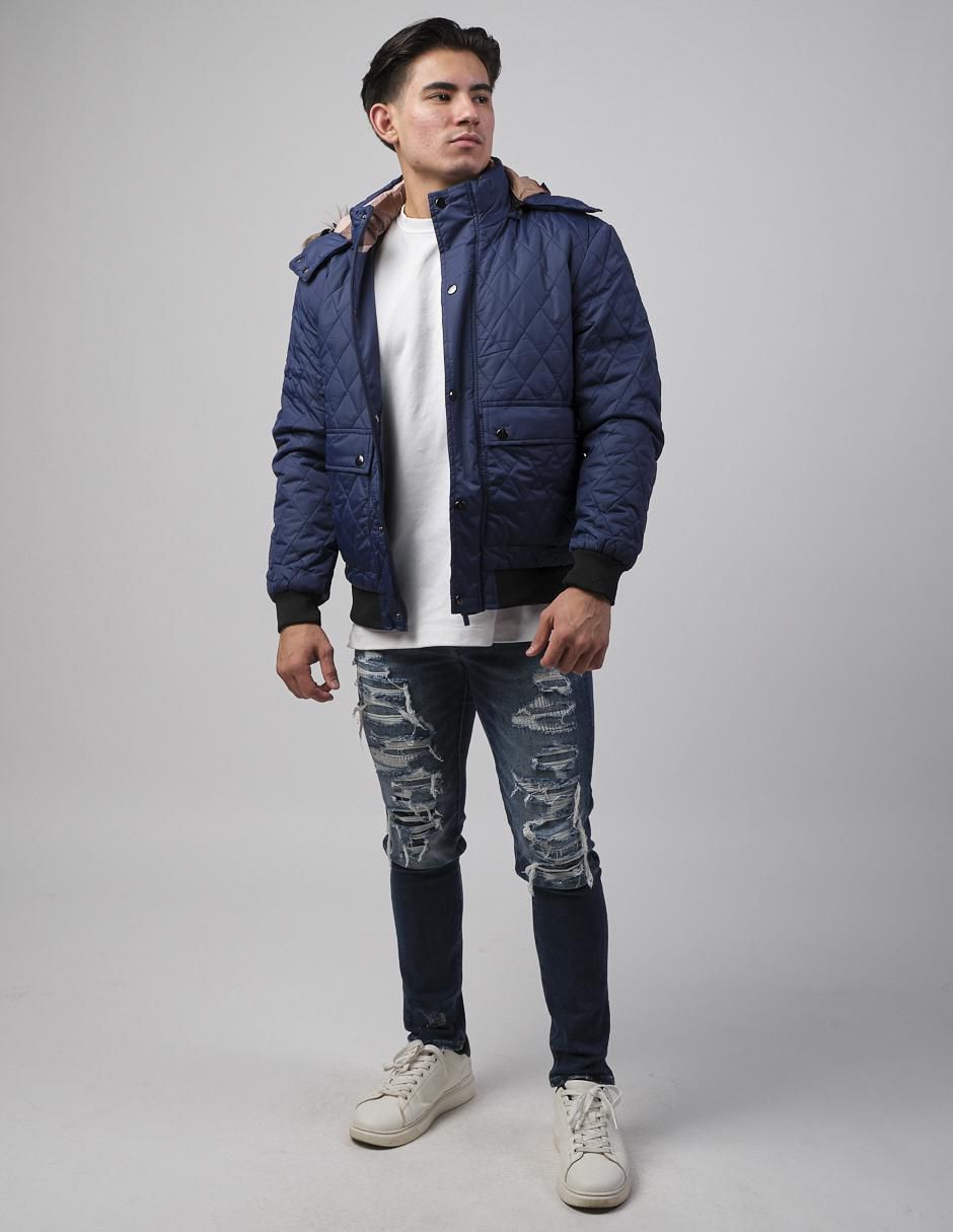 Chamarra casual con capucha para hombre 3