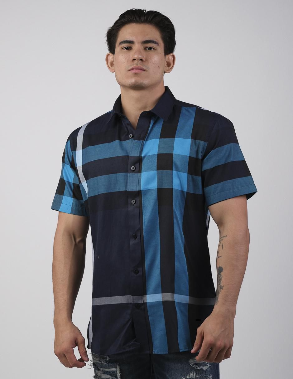 Camisa casual manga corta para hombre 1