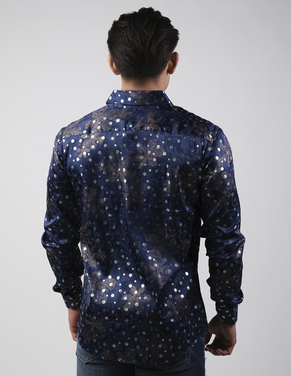 Camisa casual manga larga para hombre