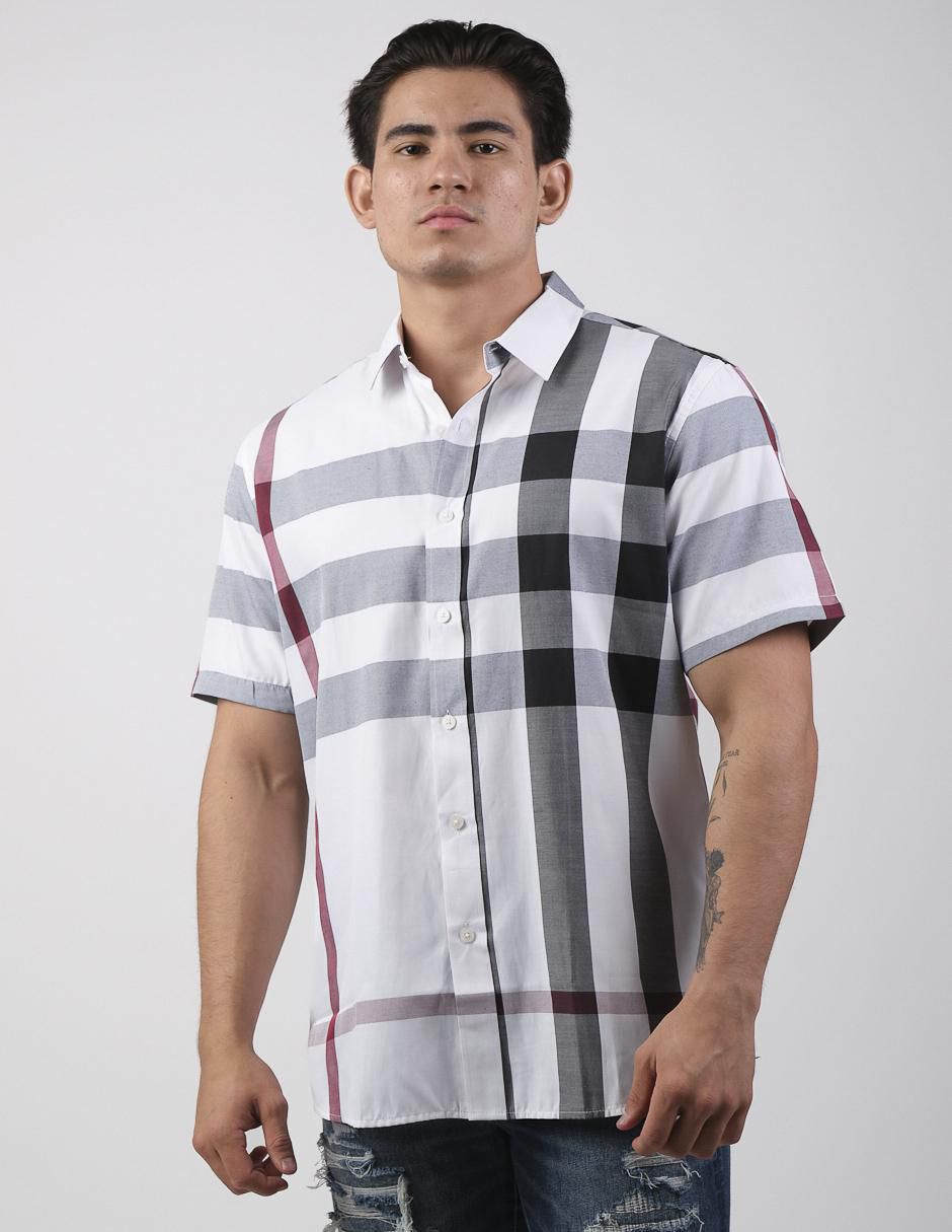 Camisa casual de algodón manga corta para hombre Camisa casual de algodón manga corta para hombre