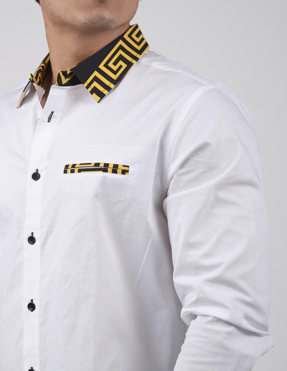 Camisa casual de algodón manga larga para hombre 3