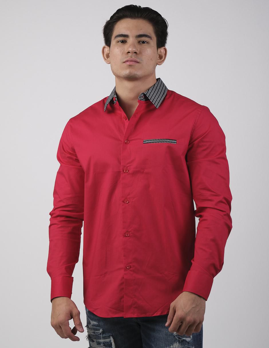 Camisa casual de algodón manga larga para hombre Camisa casual de algodón manga larga para hombre