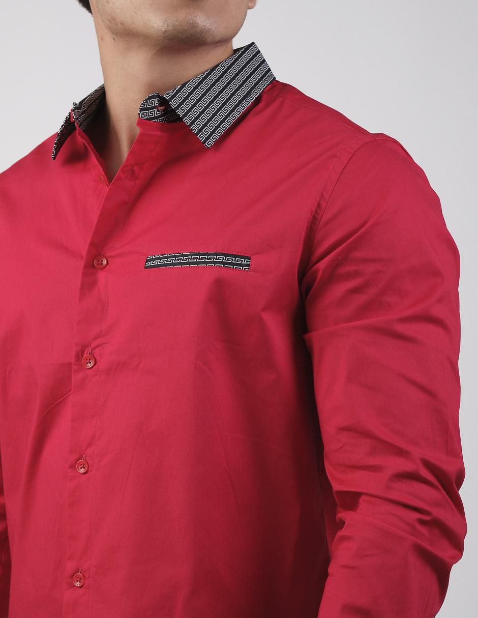 Camisa casual de algodón manga larga para hombre 2