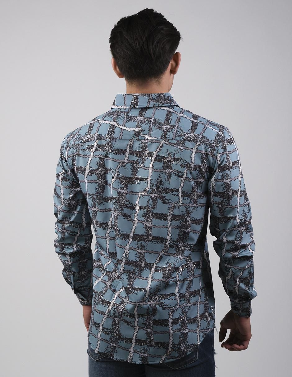 Camisa casual de algodón manga larga para hombre 3