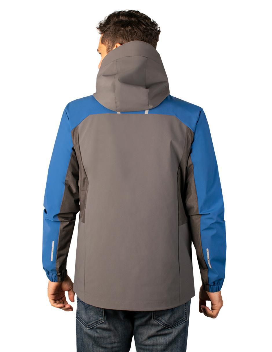 Chamarra casual Greenlander impermeable capucha desmontable para hombre