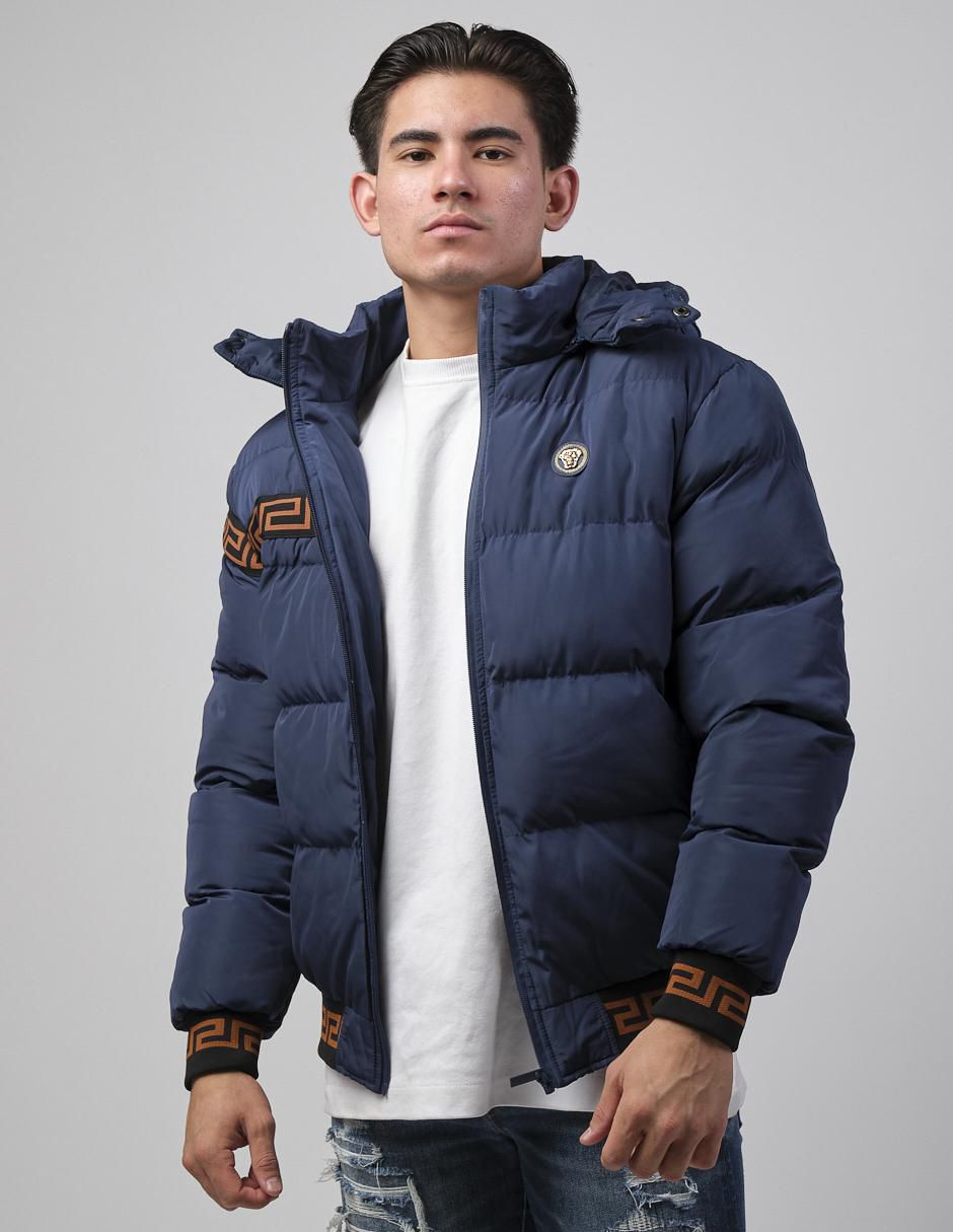 Chamarra casual con capucha para hombre