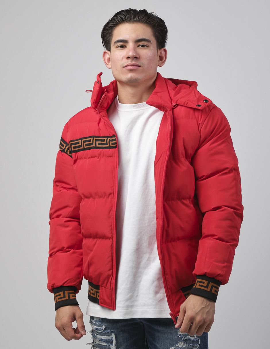 Chamarra casual con capucha para hombre
