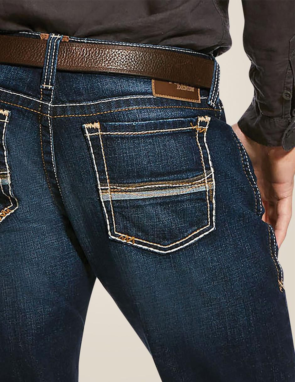 Jeans boot deslavado para hombre 7