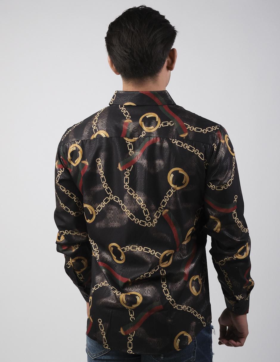 Camisa casual manga larga para hombre 2