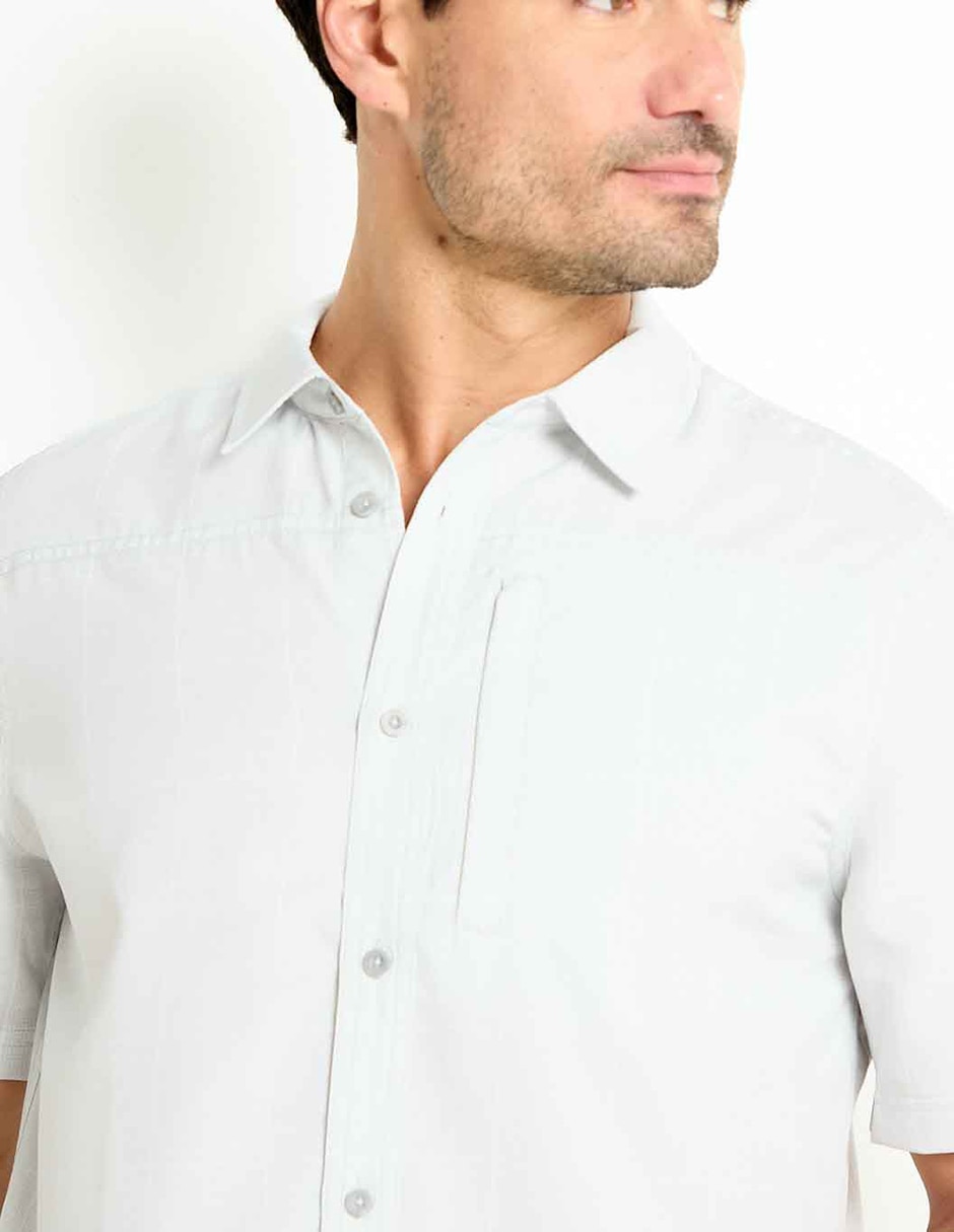 Camisa casual de algodón manga corta para hombre 2