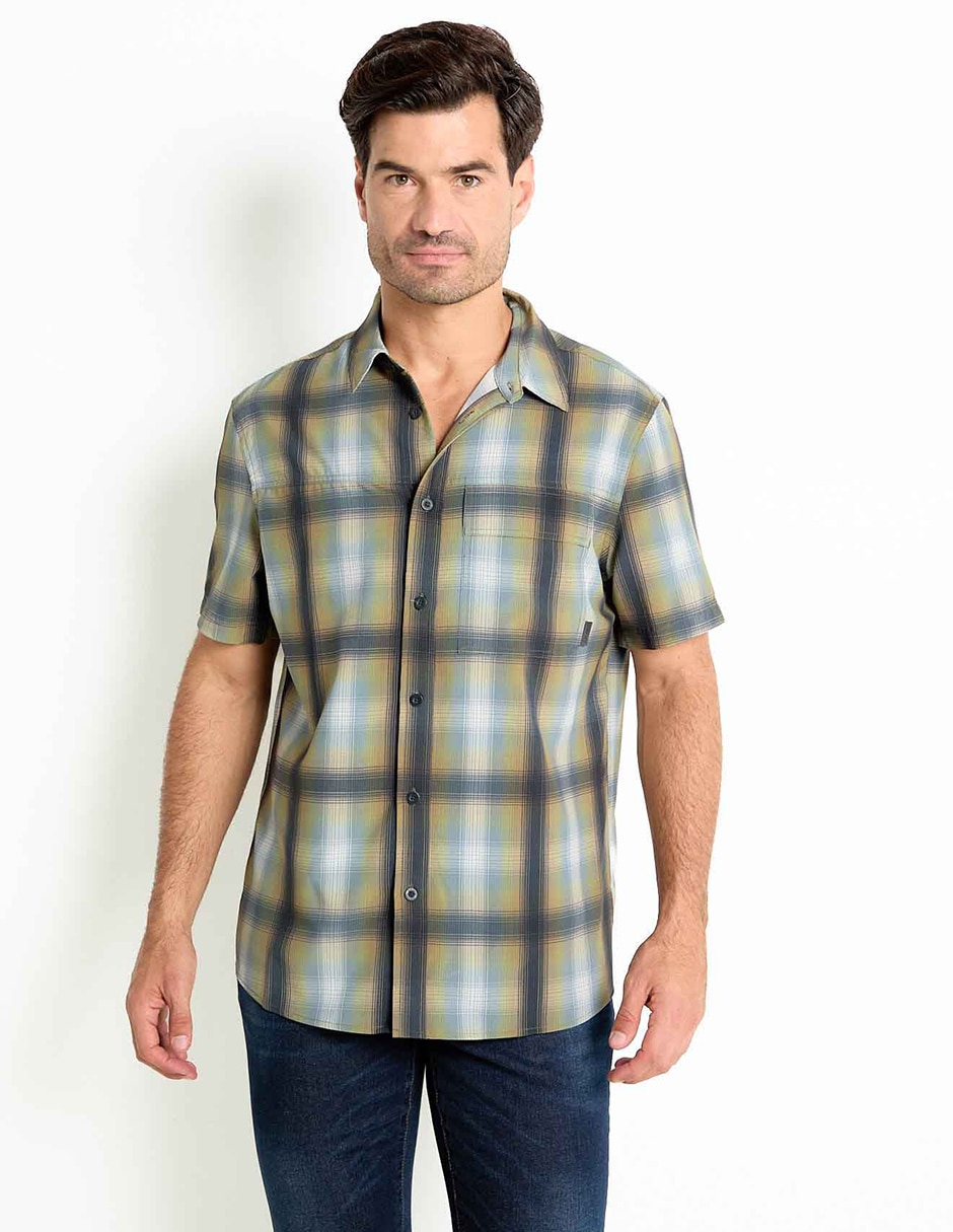 Camisa casual de algodón manga corta para hombre Camisa casual de algodón manga corta para hombre