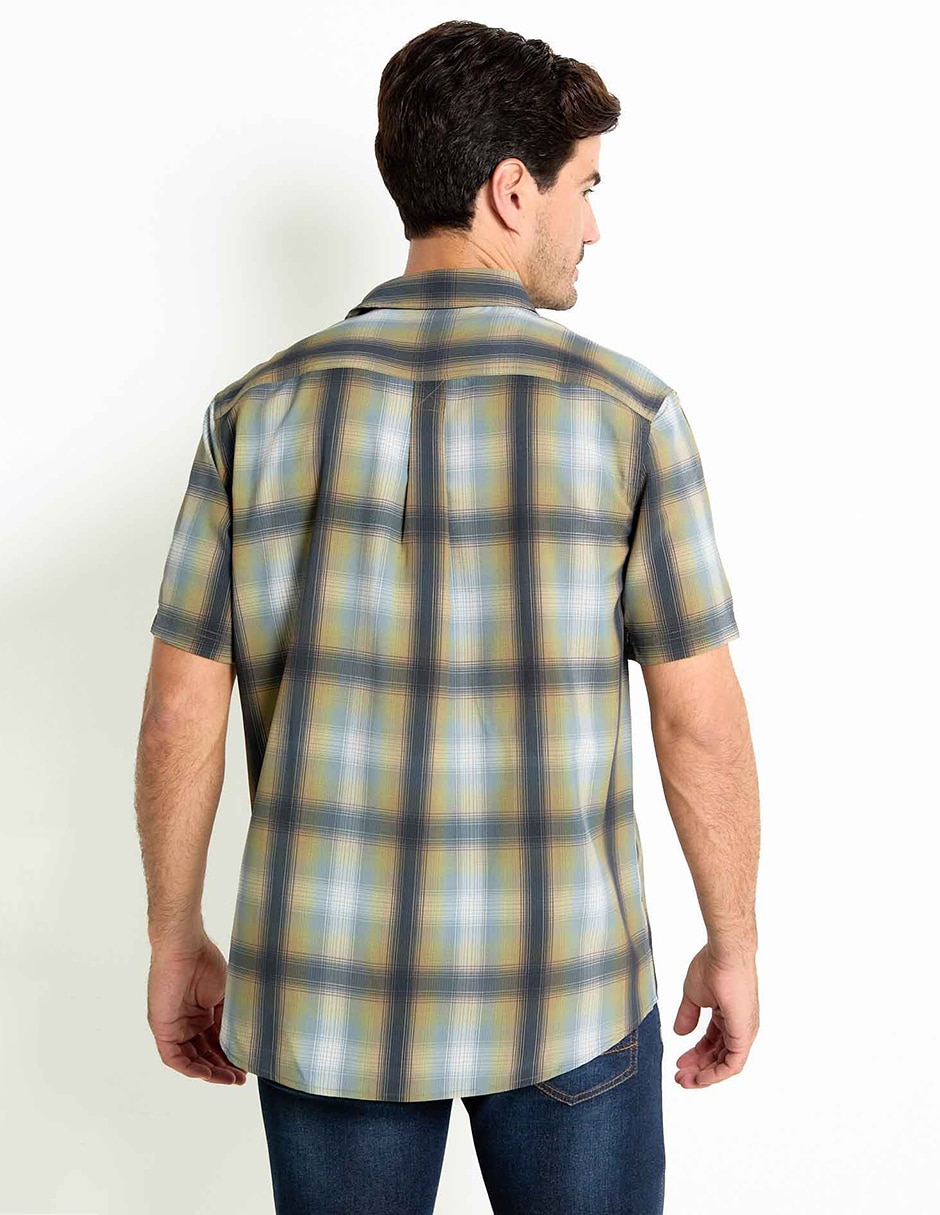Camisa casual de algodón manga corta para hombre 4