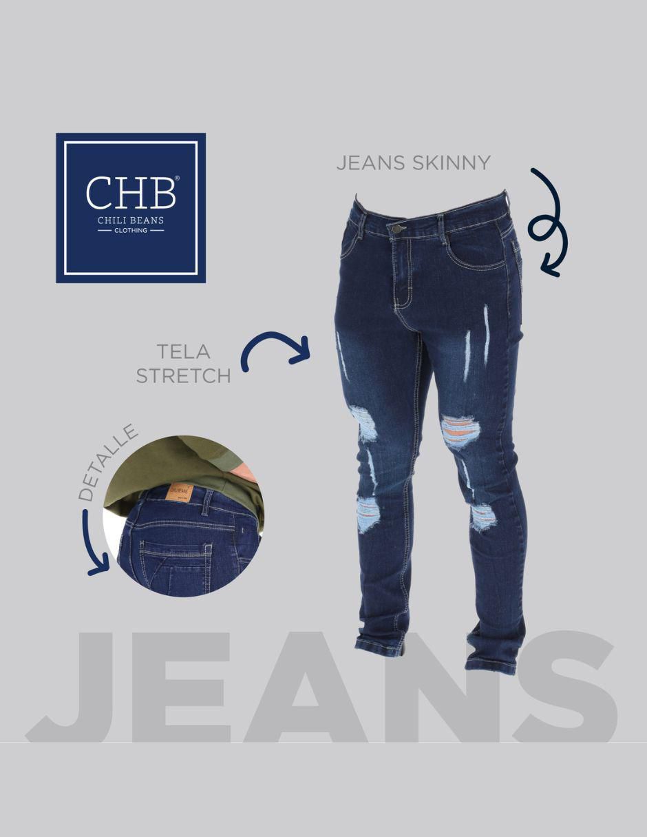 Jeans skinny Chb Chili Beans Clothing Co. diferentes diseños para hombre