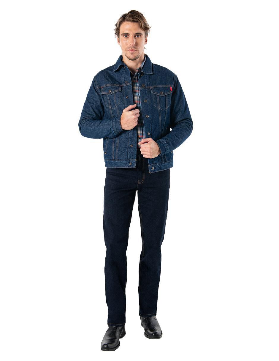 Chamarra casual Oggi Jeans con bolsillos para hombre