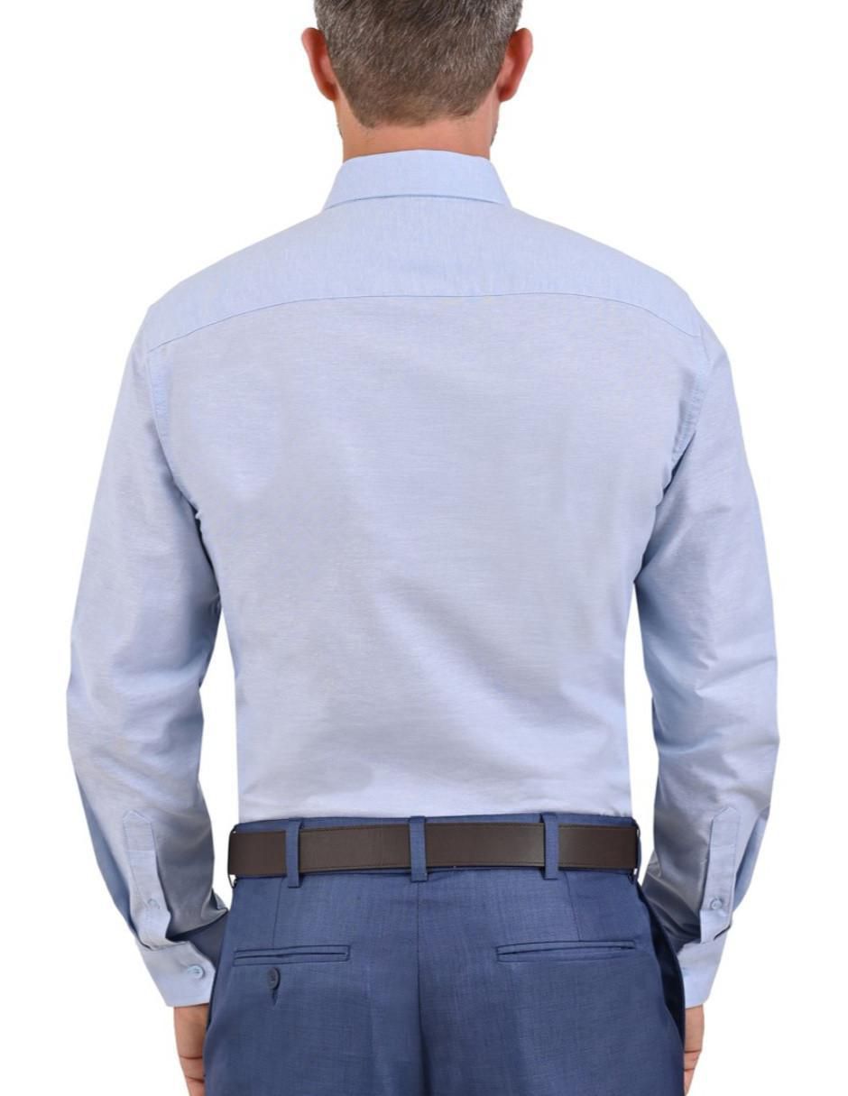 Camisa casual de algodón manga larga para hombre 5