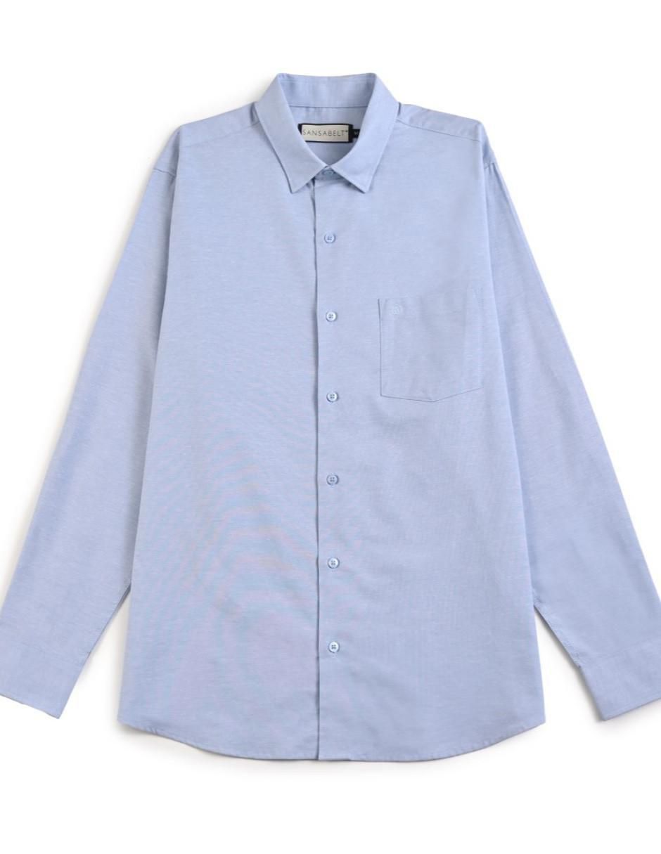 Camisa casual de algodón manga larga para hombre 6