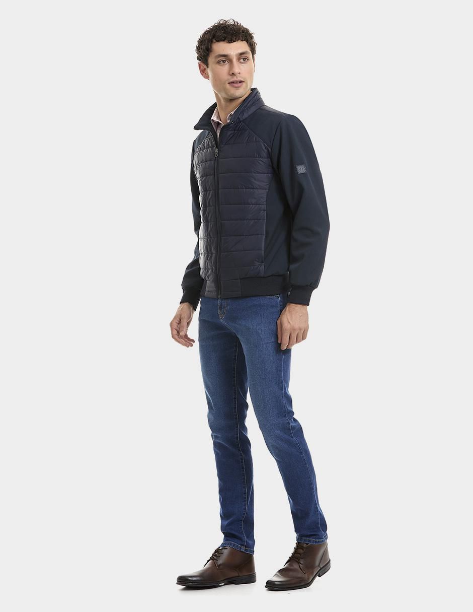 Chamarra casual capitonada para hombre 2