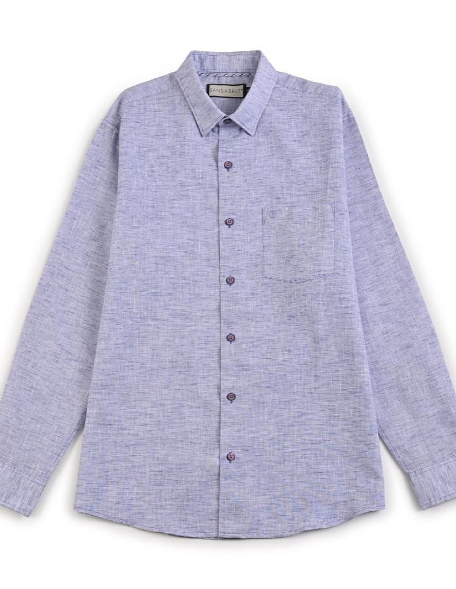 Camisa casual manga larga para hombre 3