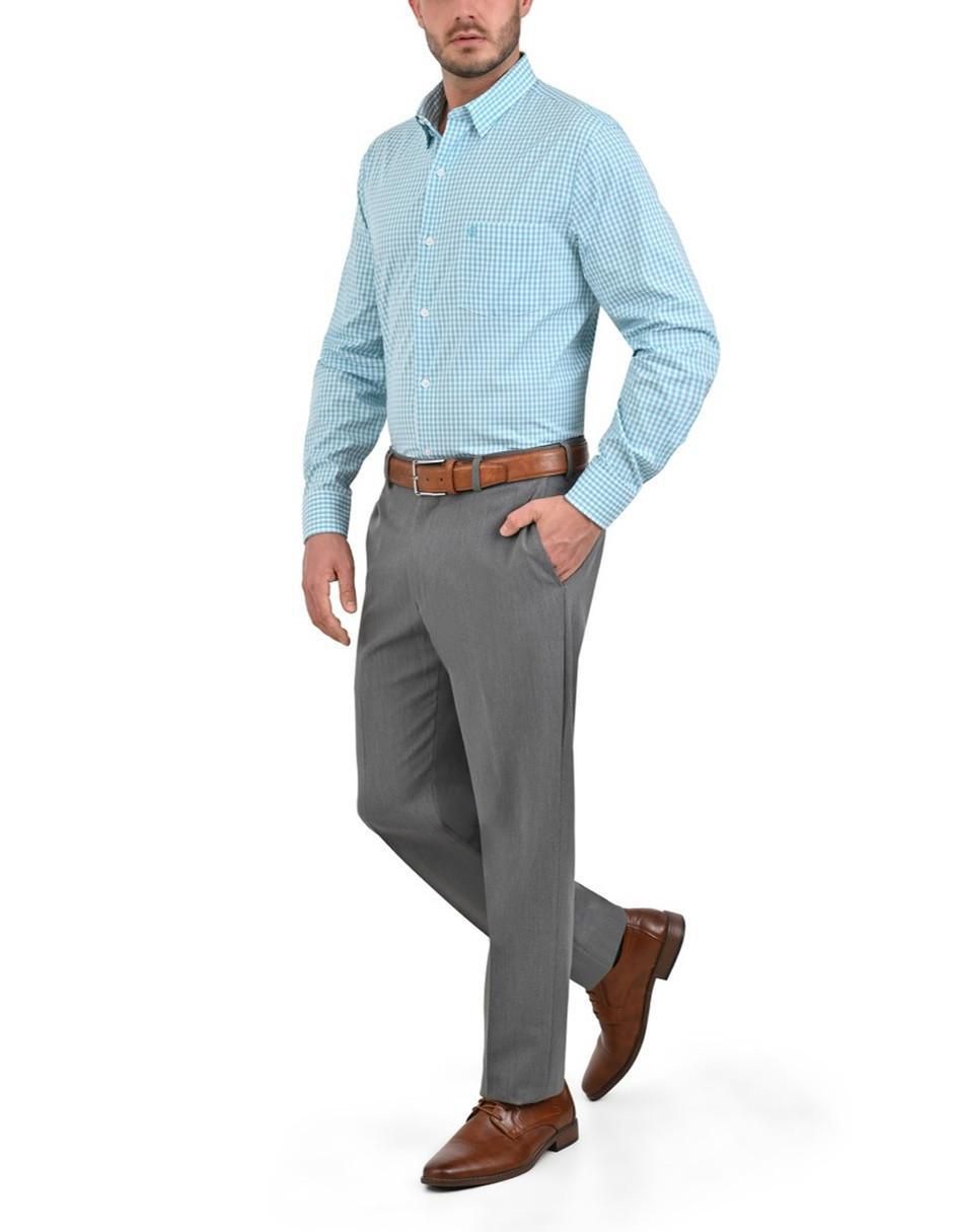Camisa casual de algodón manga larga para hombre 5