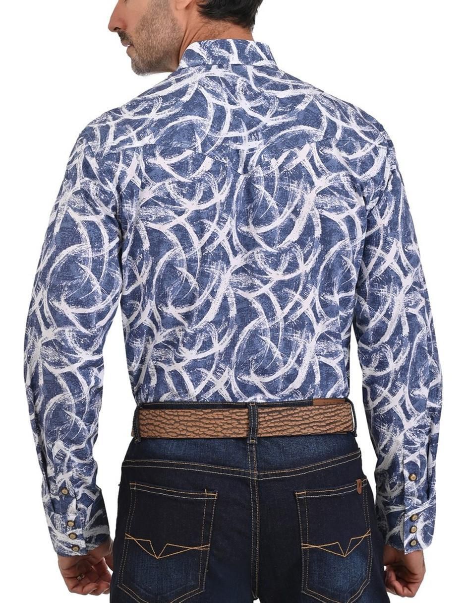 Camisa casual de algodón manga larga para hombre 5