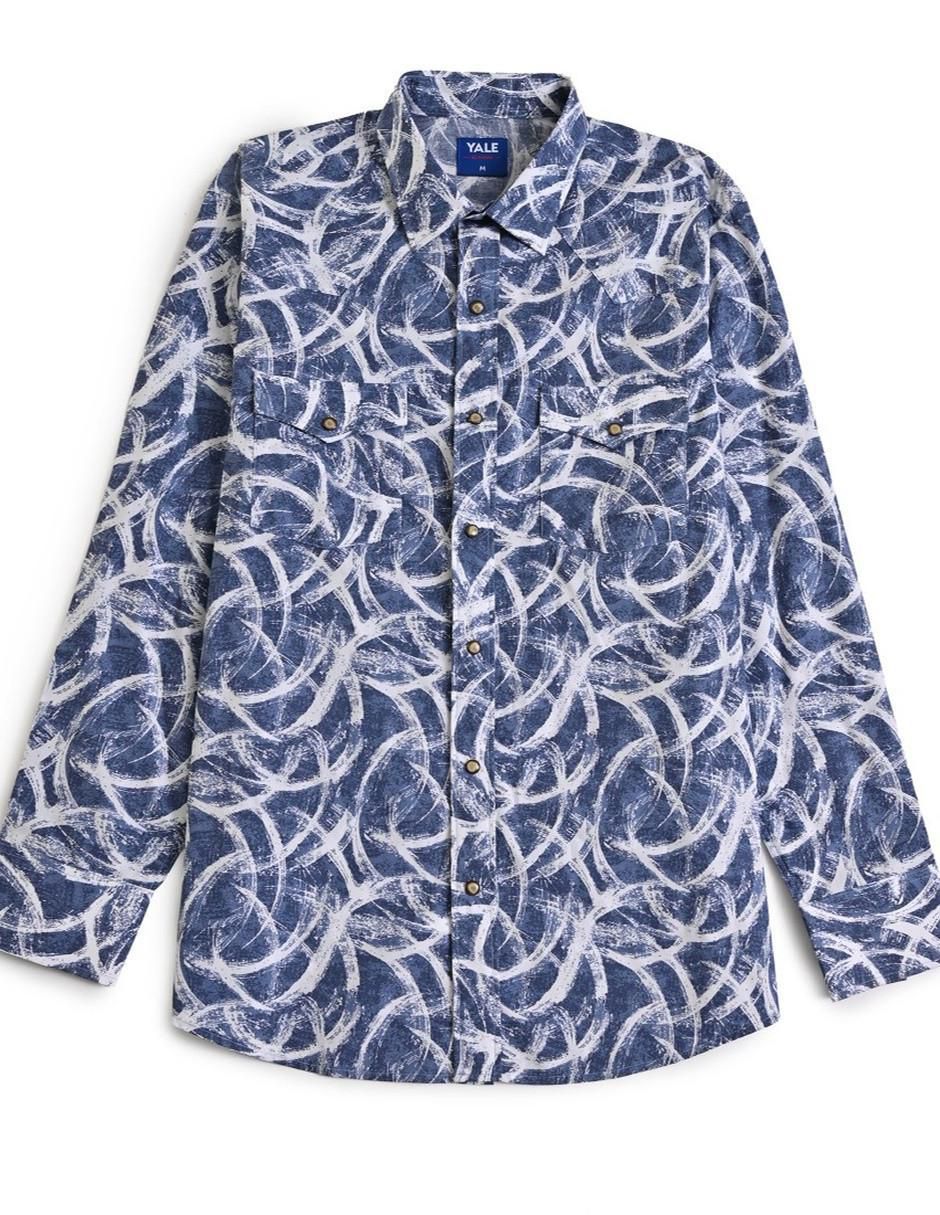 Camisa casual de algodón manga larga para hombre 6