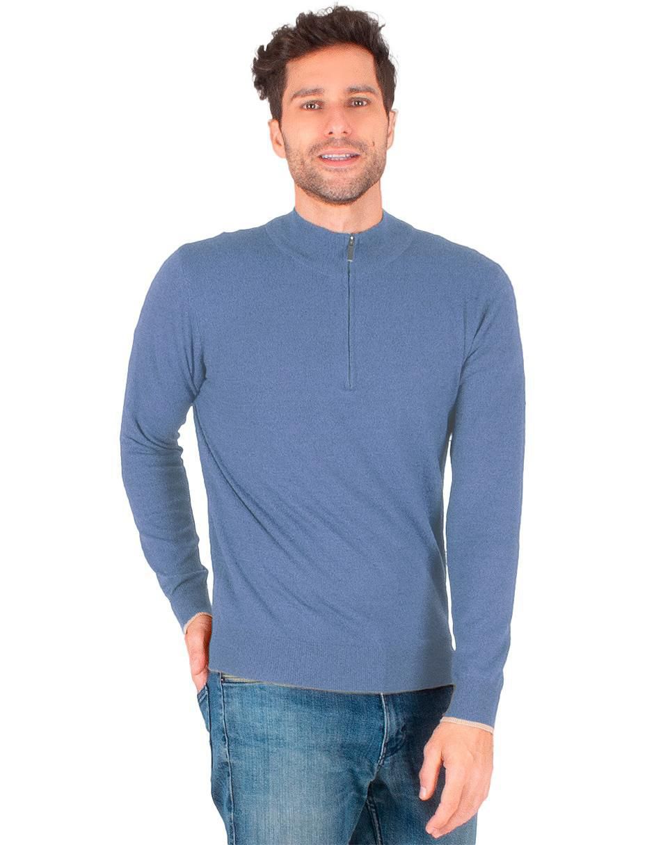 Suéter cuello con cierre para hombre 1