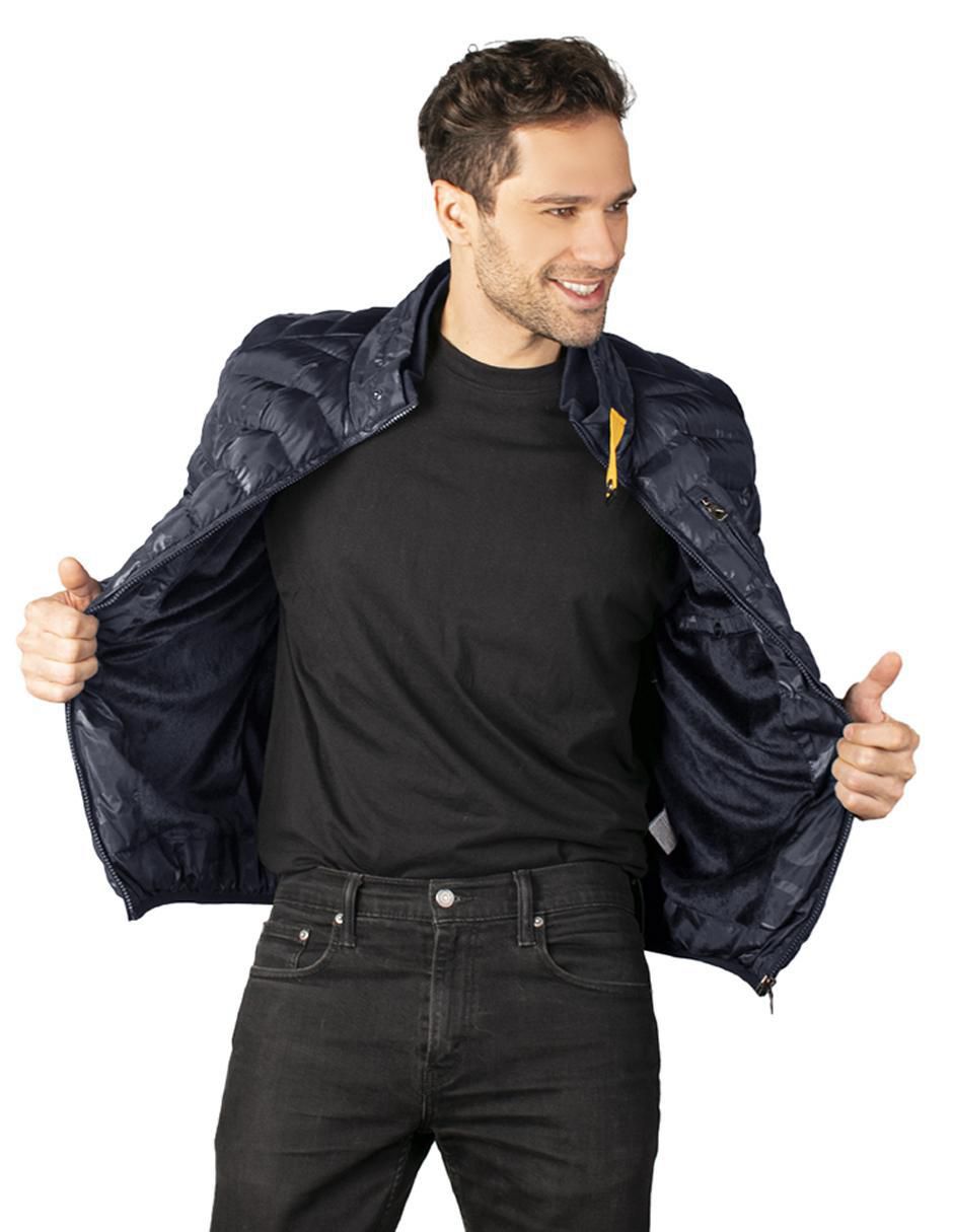 Chamarra acolchada impermeable capitonada para hombre 2