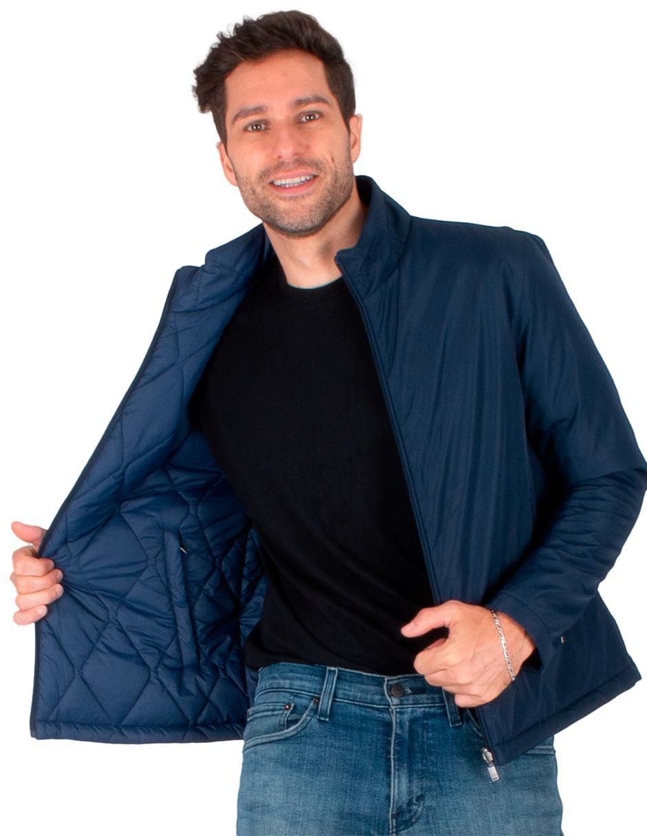 Chamarra casual impermeable reversible para hombre 6