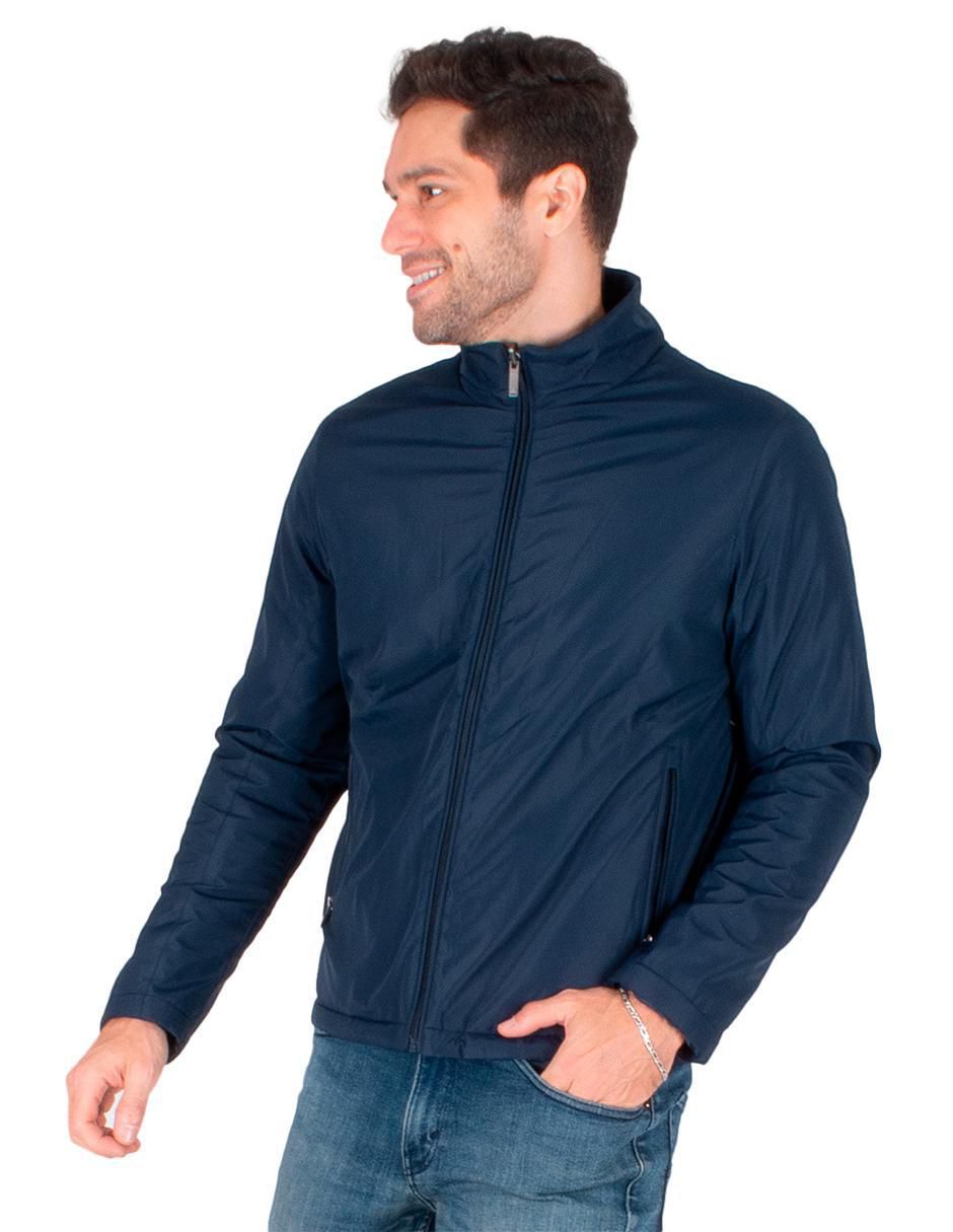 Chamarra casual impermeable reversible para hombre 5