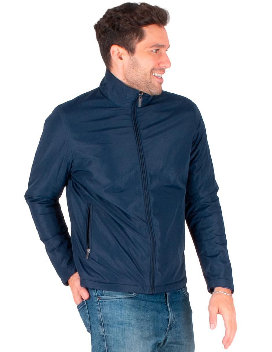 Chamarra casual impermeable reversible para hombre 4