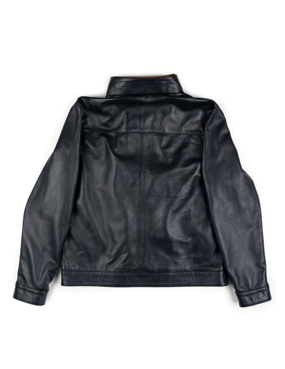 Chamarra casual Lastwolf de piel para hombre