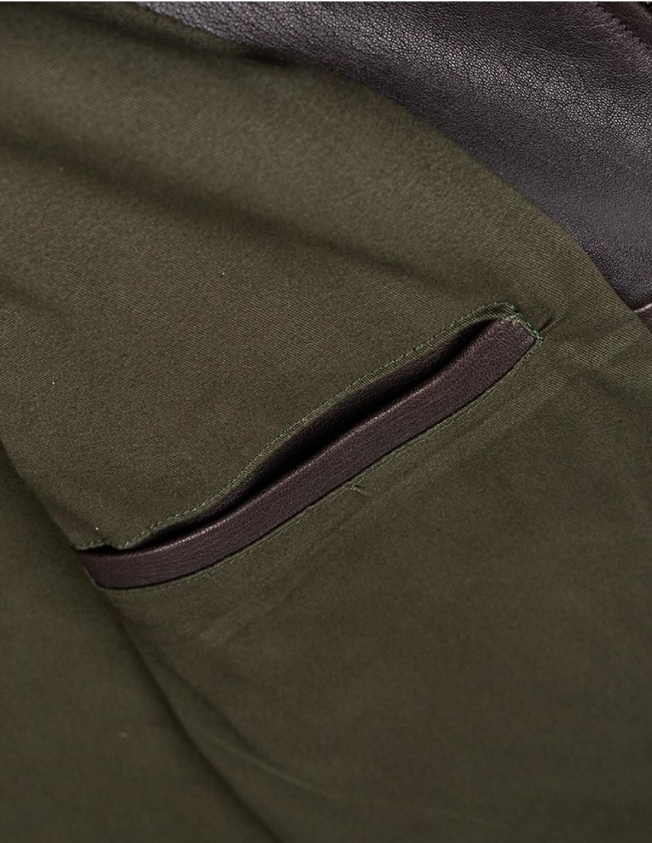 Chamarra casual Lastwolf de piel para hombre