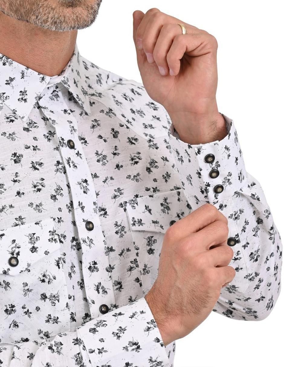 Camisa casual de algodón manga larga para hombre 3
