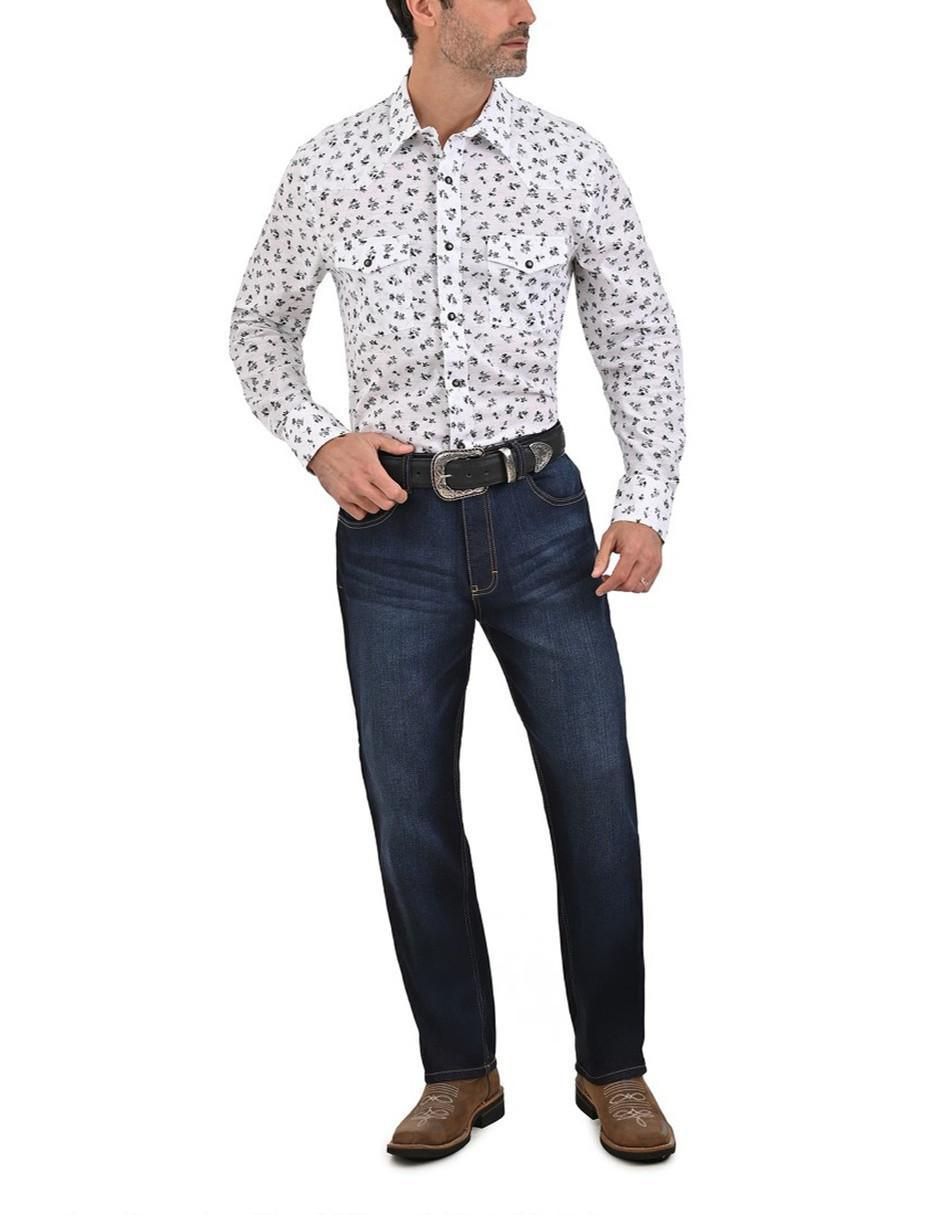 Camisa casual de algodón manga larga para hombre 2