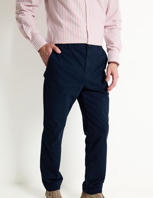 Pantalón casual regular de algodón para hombre 1