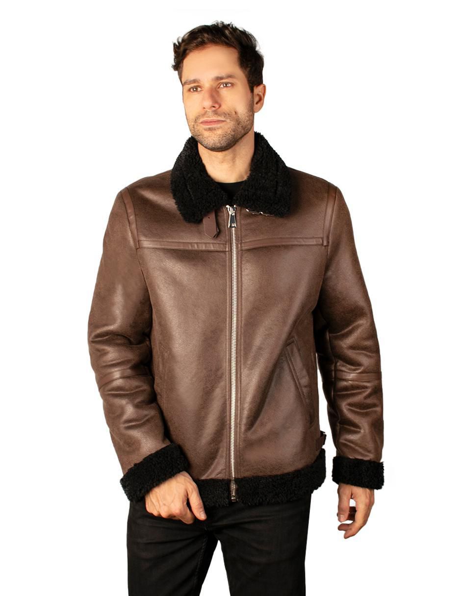 Chamarra casual con bolsillos para hombre