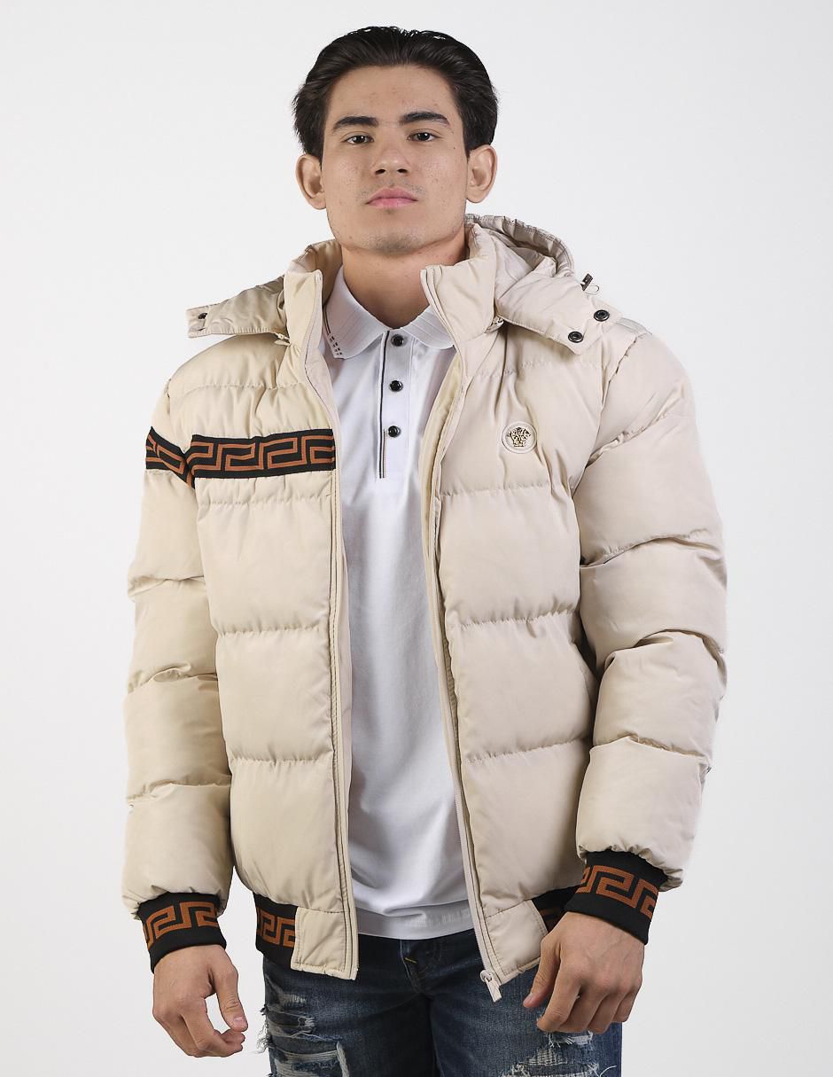 Chamarra casual con capucha para hombre