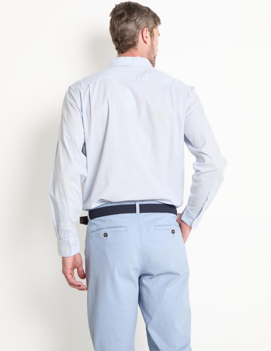 Camisa casual de algodón manga larga para hombre 4