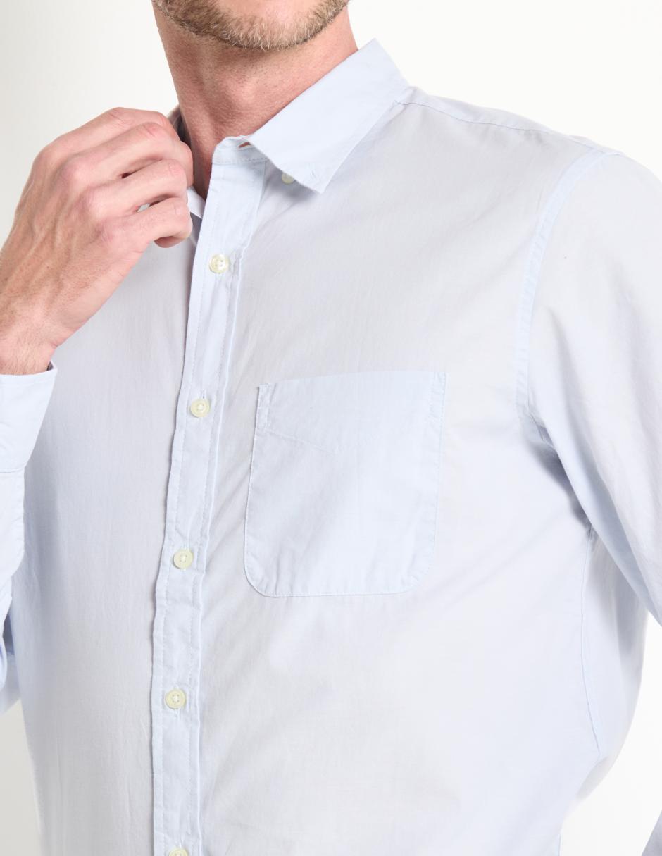 Camisa casual de algodón manga larga para hombre 2