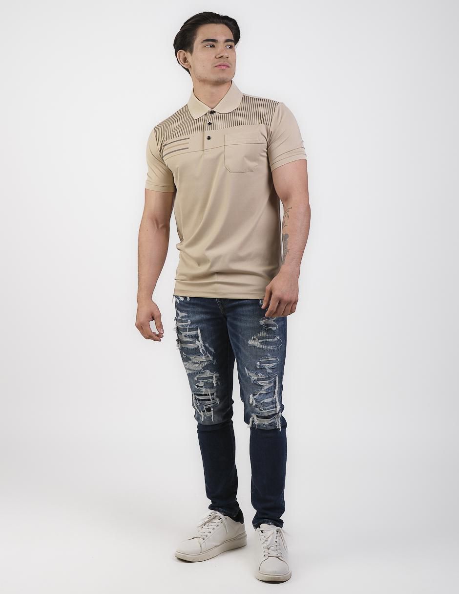 Playera tipo polo Varesi para hombre