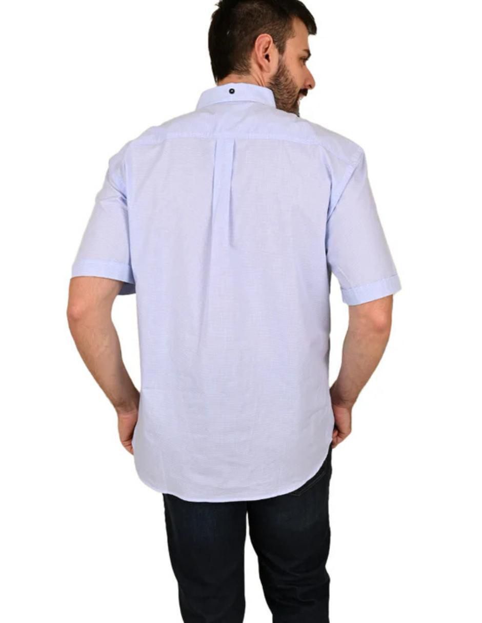 Camisa casual de algodón manga corta para hombre
