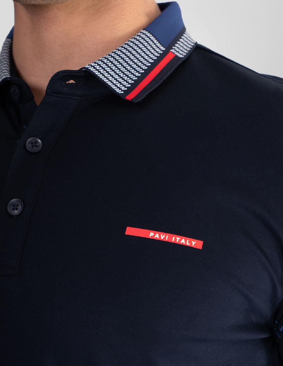 Playera tipo polo Pavi Italy para hombre
