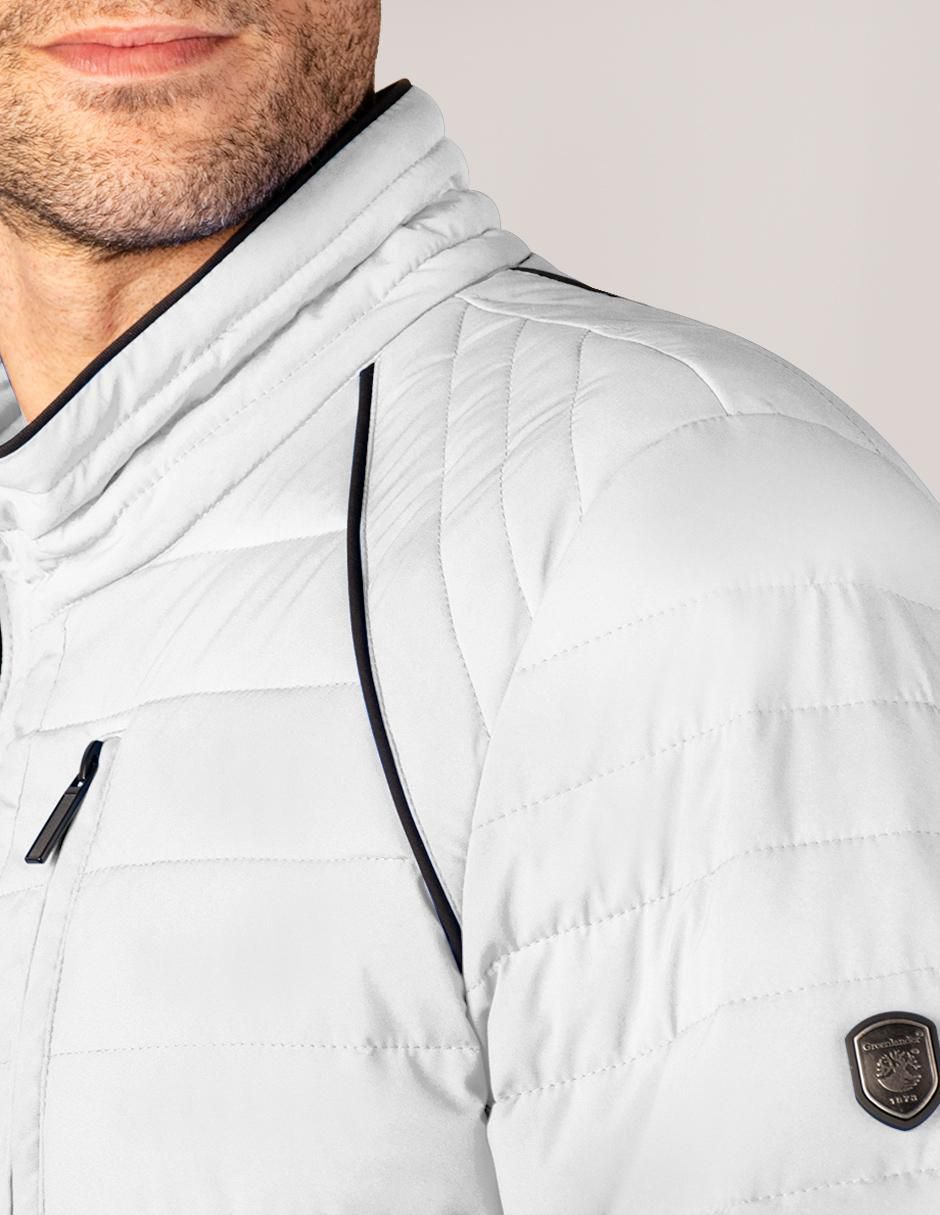 Chamarra acolchada capitonada para hombre 2