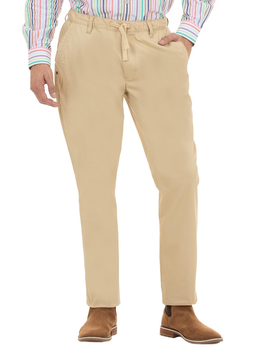 Pantalón de vestir regular de algodón para hombre Pantalón de vestir regular de algodón para hombre