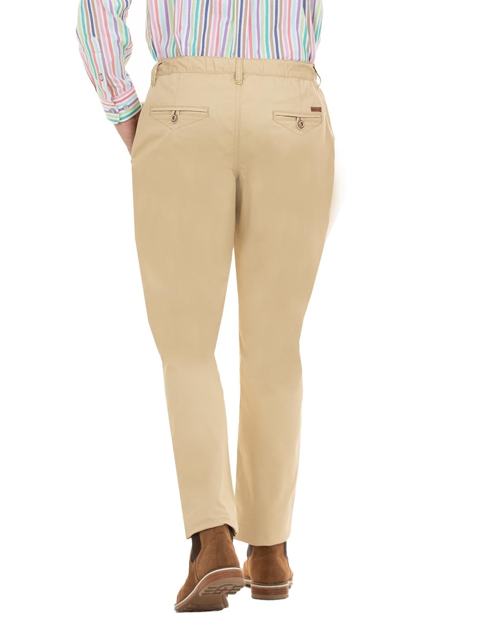 Pantalón de vestir regular de algodón para hombre 3