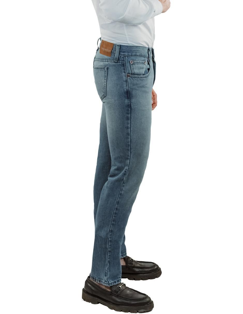 Jeans straight 3399 lavado claro para hombre 10