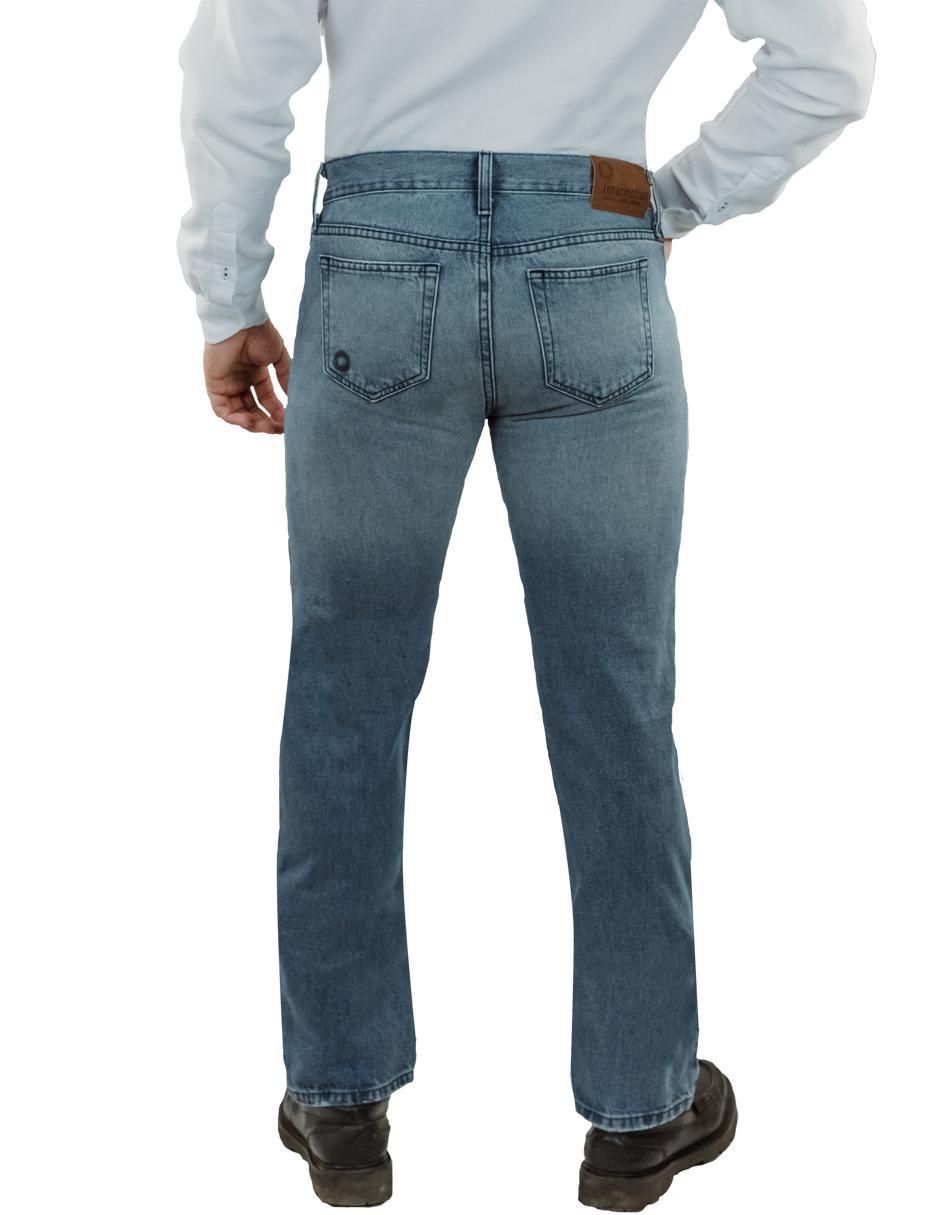 Jeans straight 3399 lavado claro para hombre 11